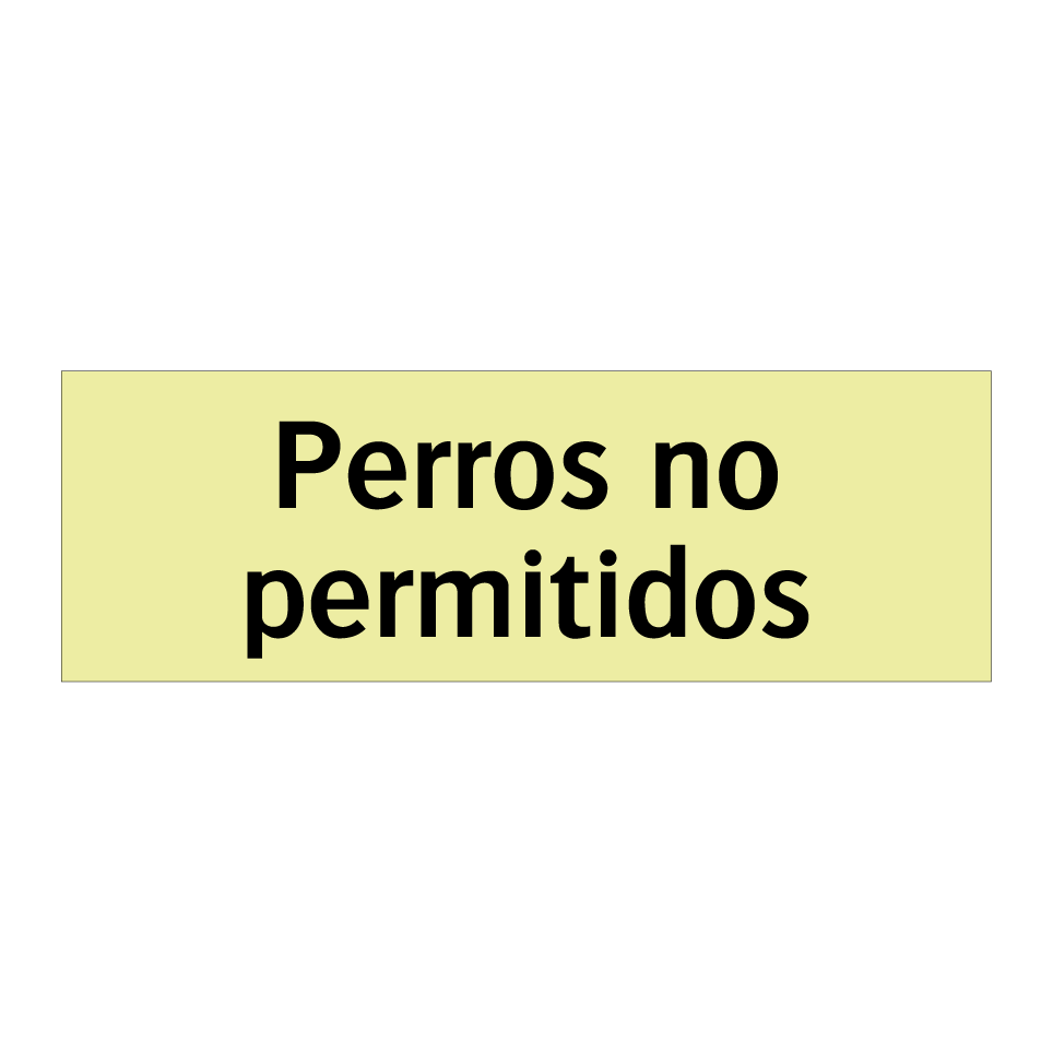 Perros no permitidos