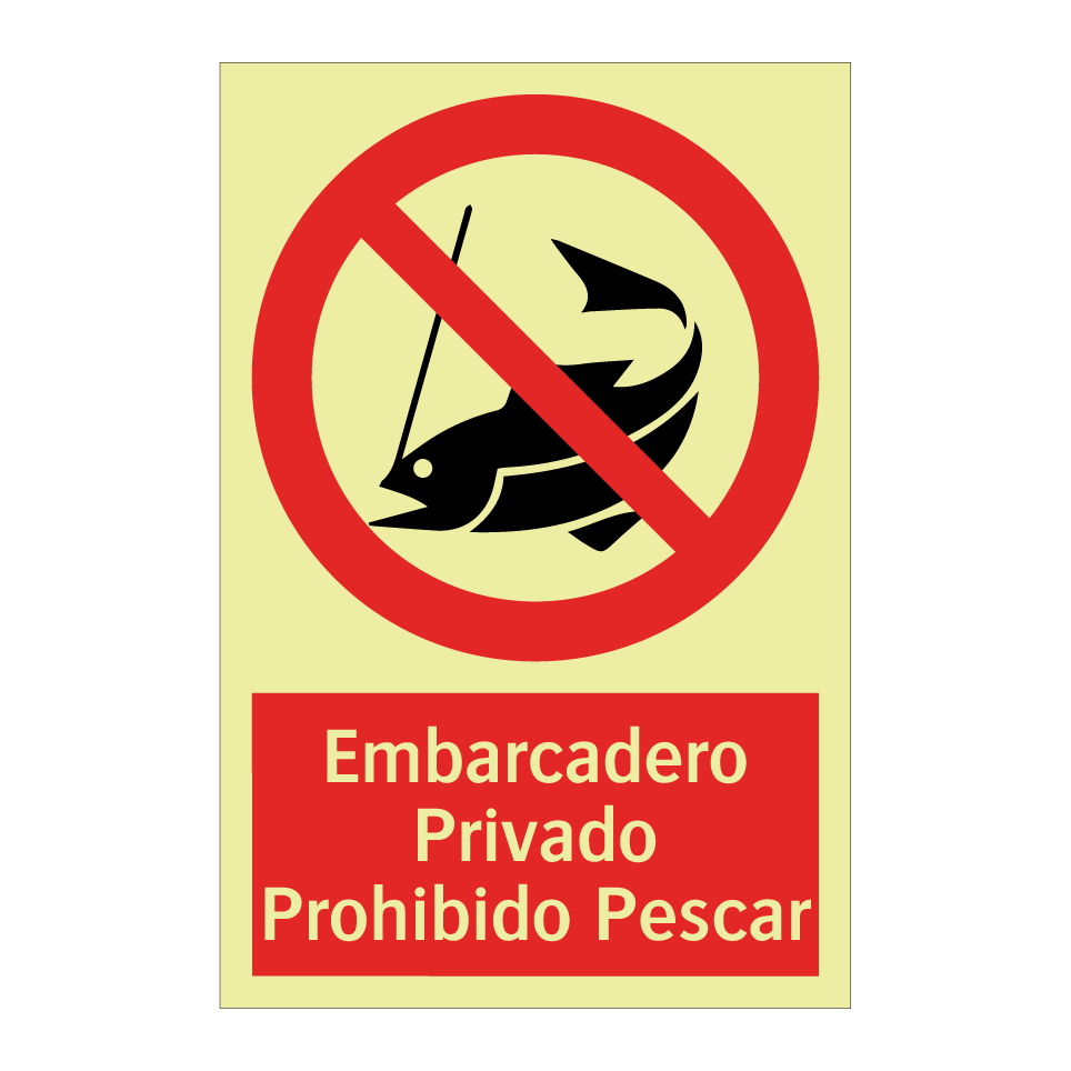 Embarcadero Privado Prohibido Pescar