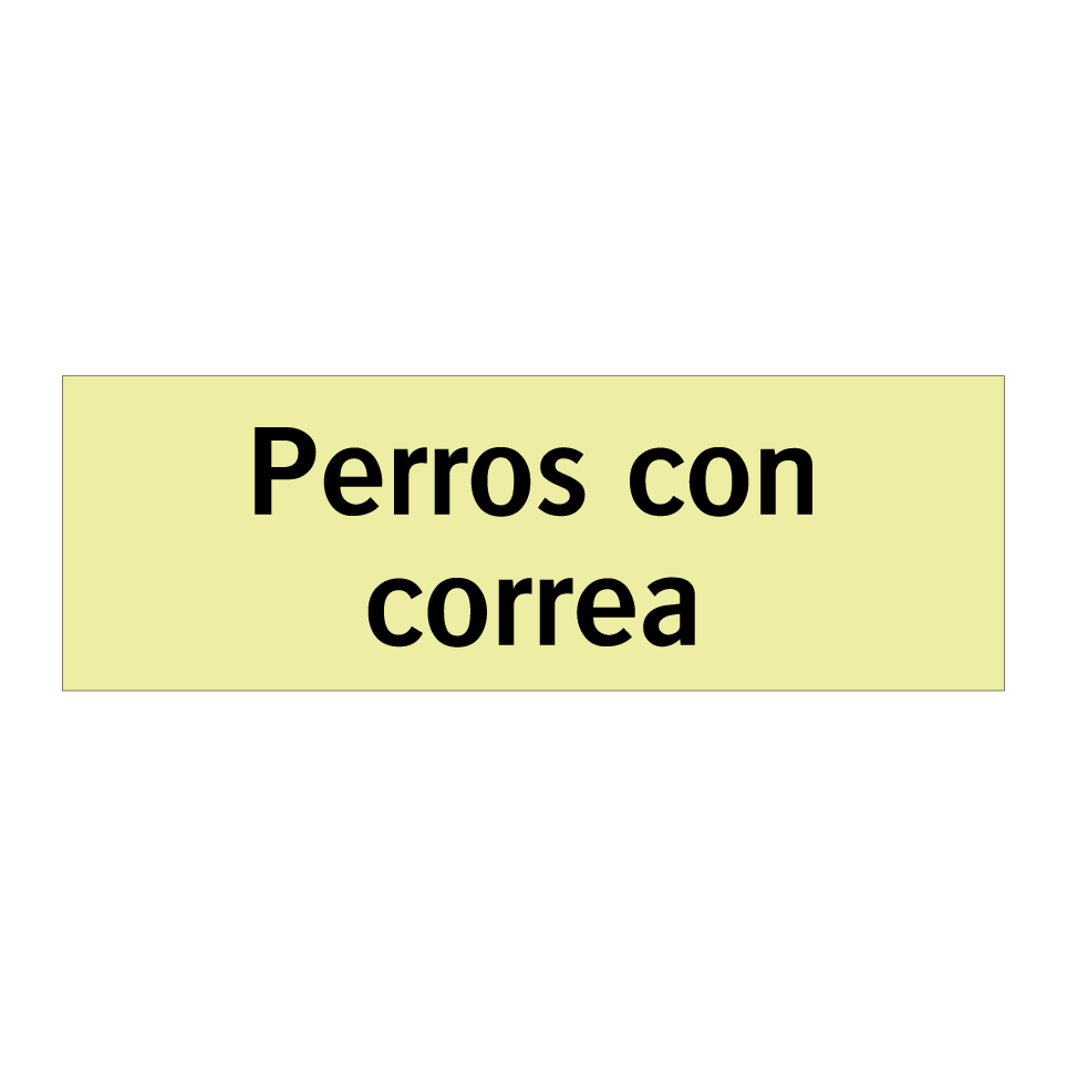 Perros con correa
