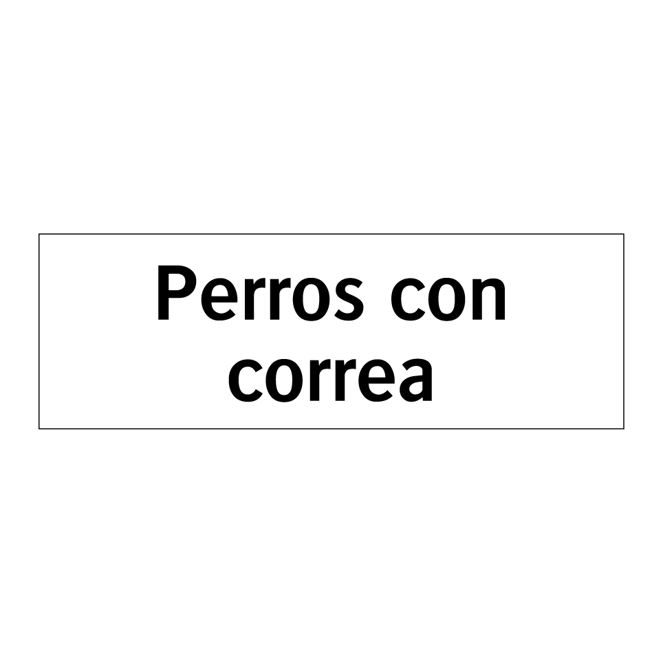 Perros con correa