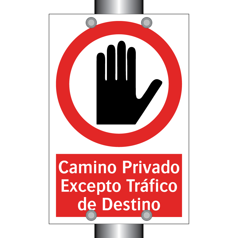 Camino Privado Excepto Tráfico de Destino