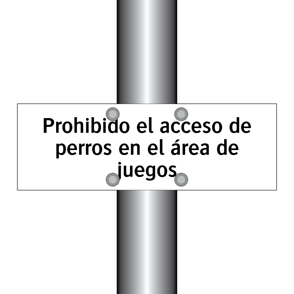 Prohibido el acceso de perros en el área de juegos