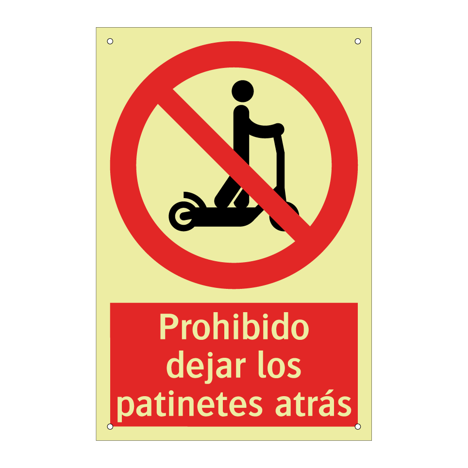 Prohibido dejar los patinetes atrás