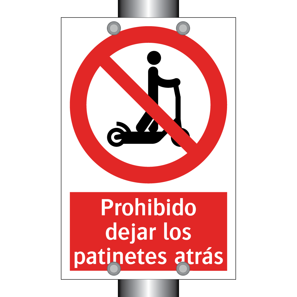 Prohibido dejar los patinetes atrás