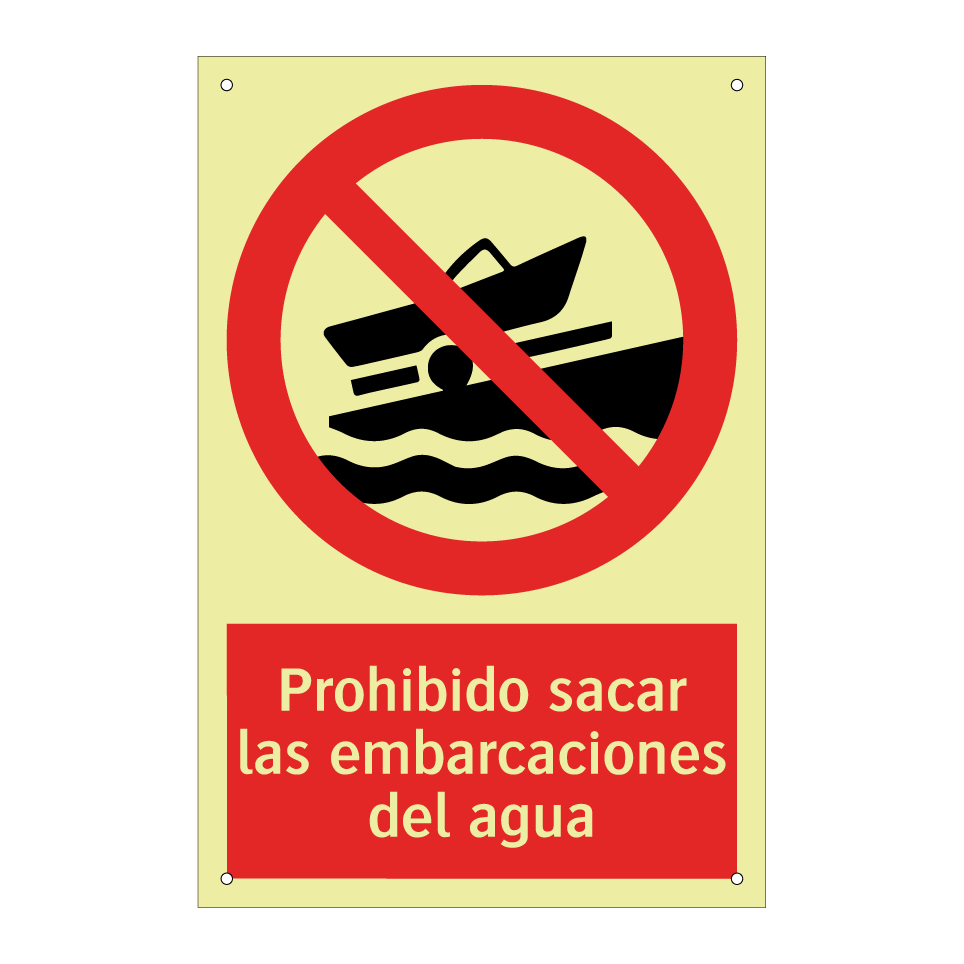 Prohibido sacar las embarcaciones del agua