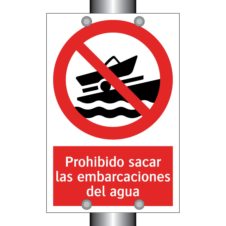 Prohibido sacar las embarcaciones del agua