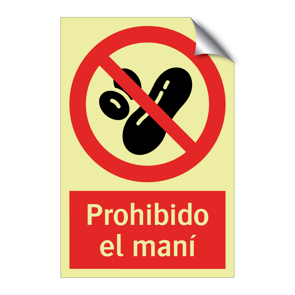 Prohibido el maní