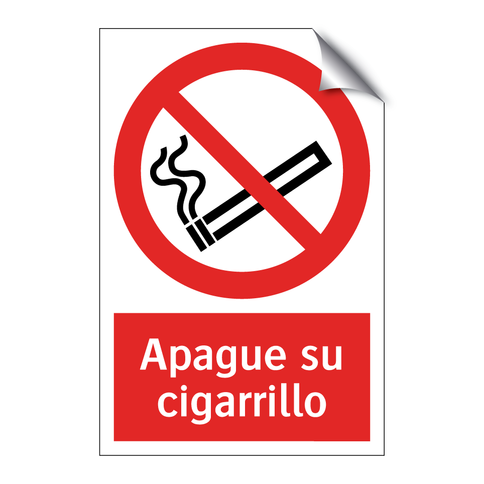 Apague su cigarrillo