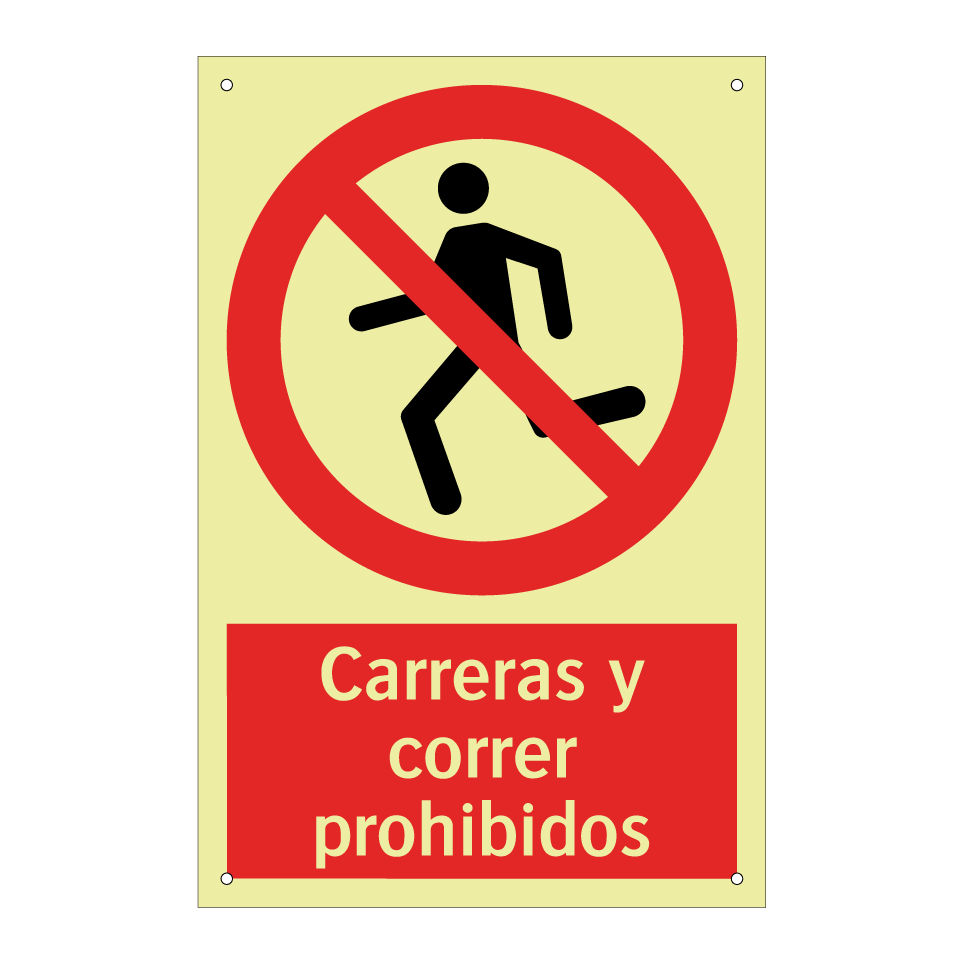 Carreras y correr prohibidos
