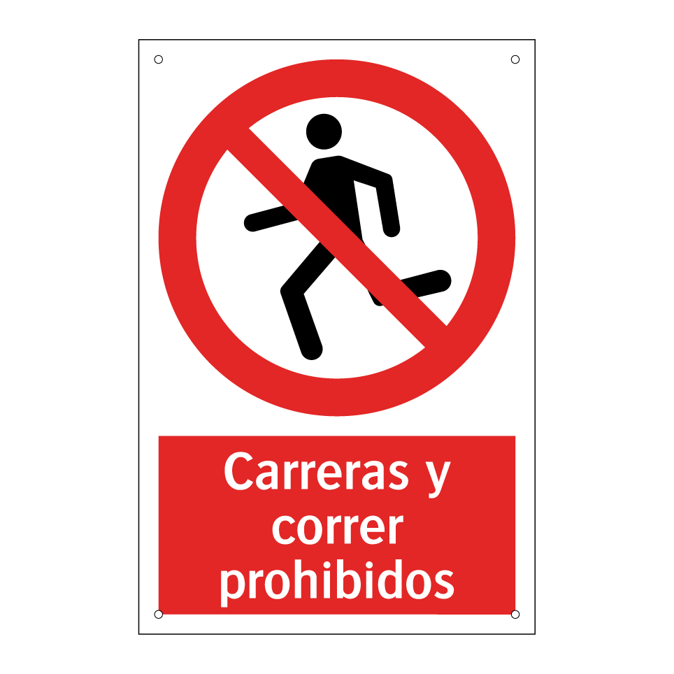 Carreras y correr prohibidos
