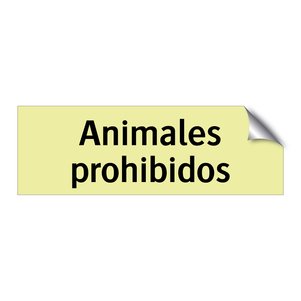 Animales prohibidos