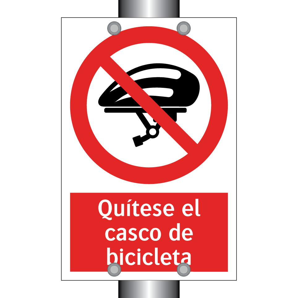 Quítese el casco de bicicleta