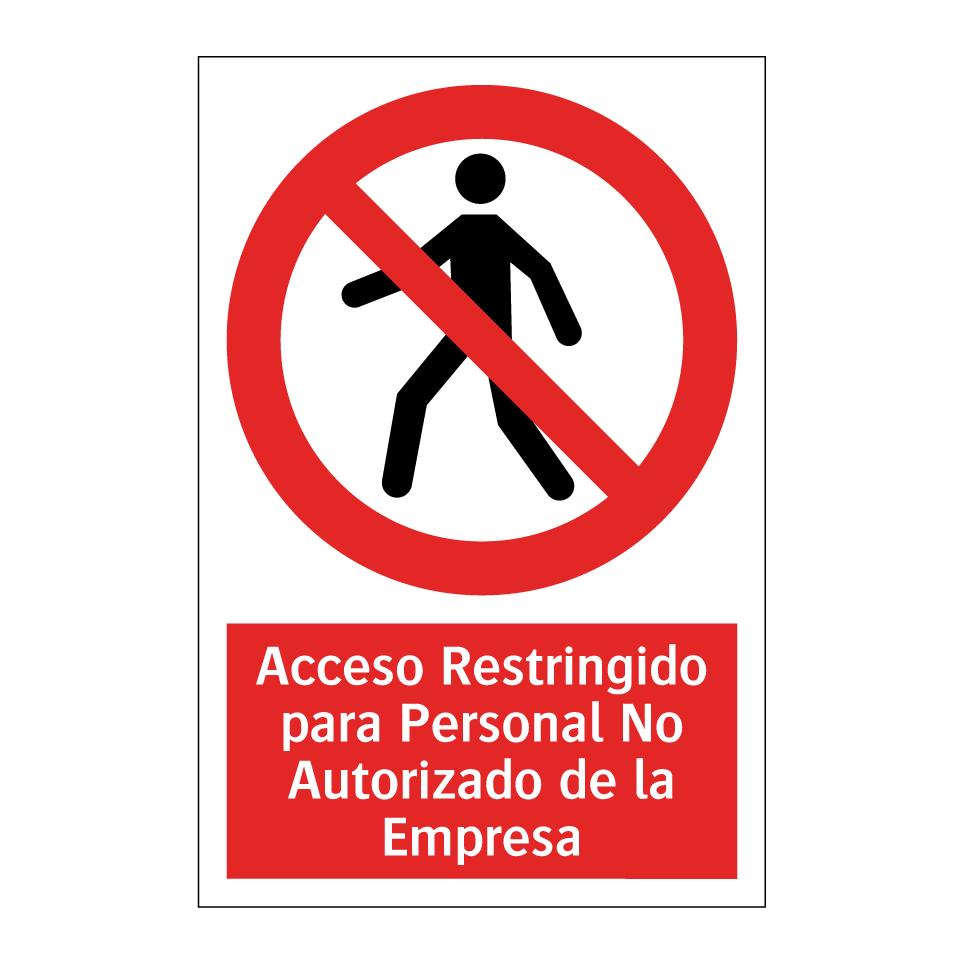 Acceso Restringido para Personal No Autorizado de la Empresa