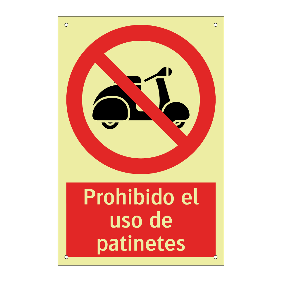 Prohibido el uso de patinetes