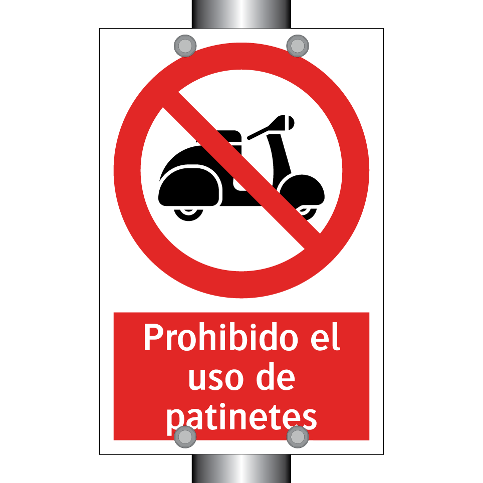 Prohibido el uso de patinetes