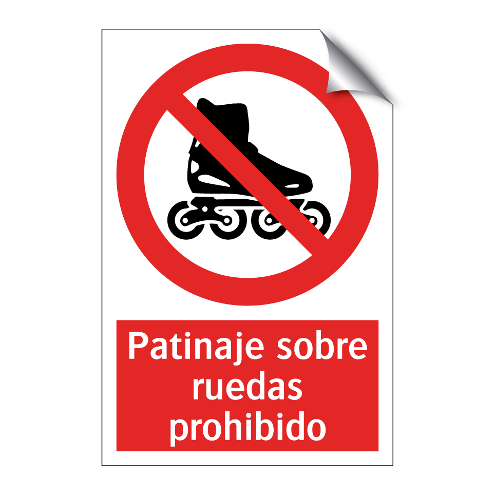 Patinaje sobre ruedas prohibido