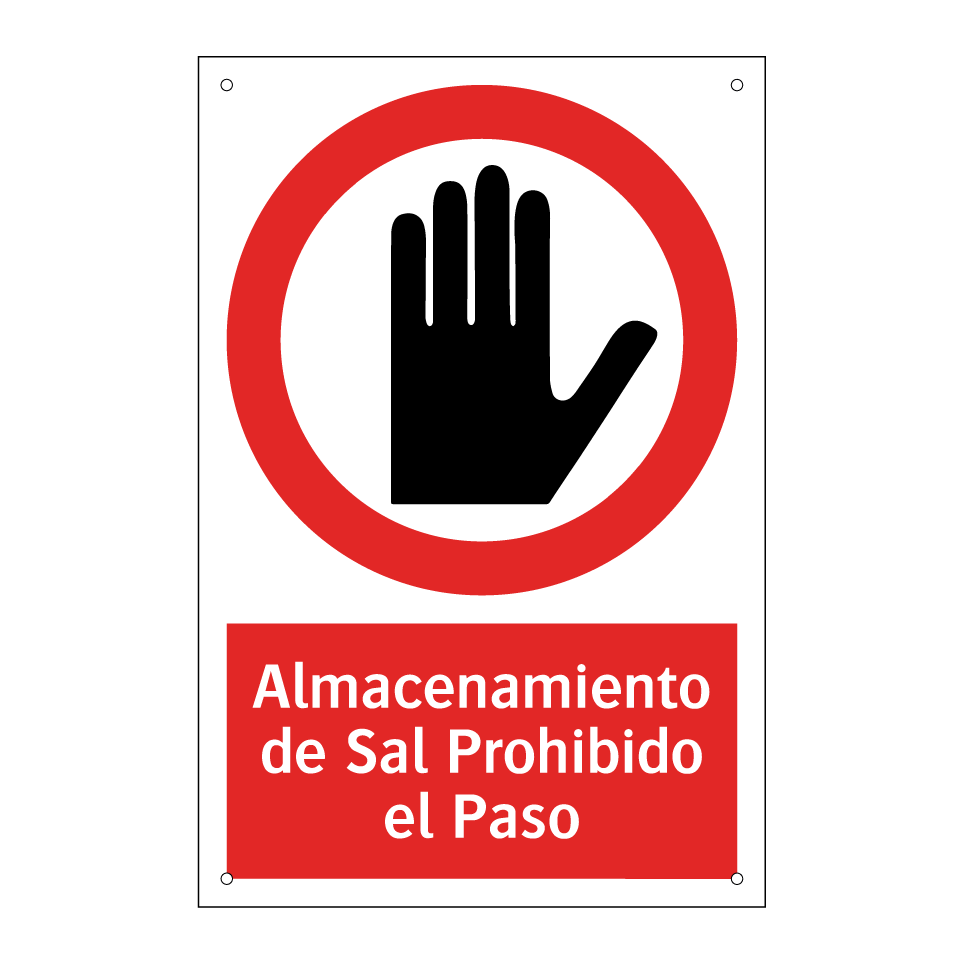 Almacenamiento de Sal Prohibido el Paso