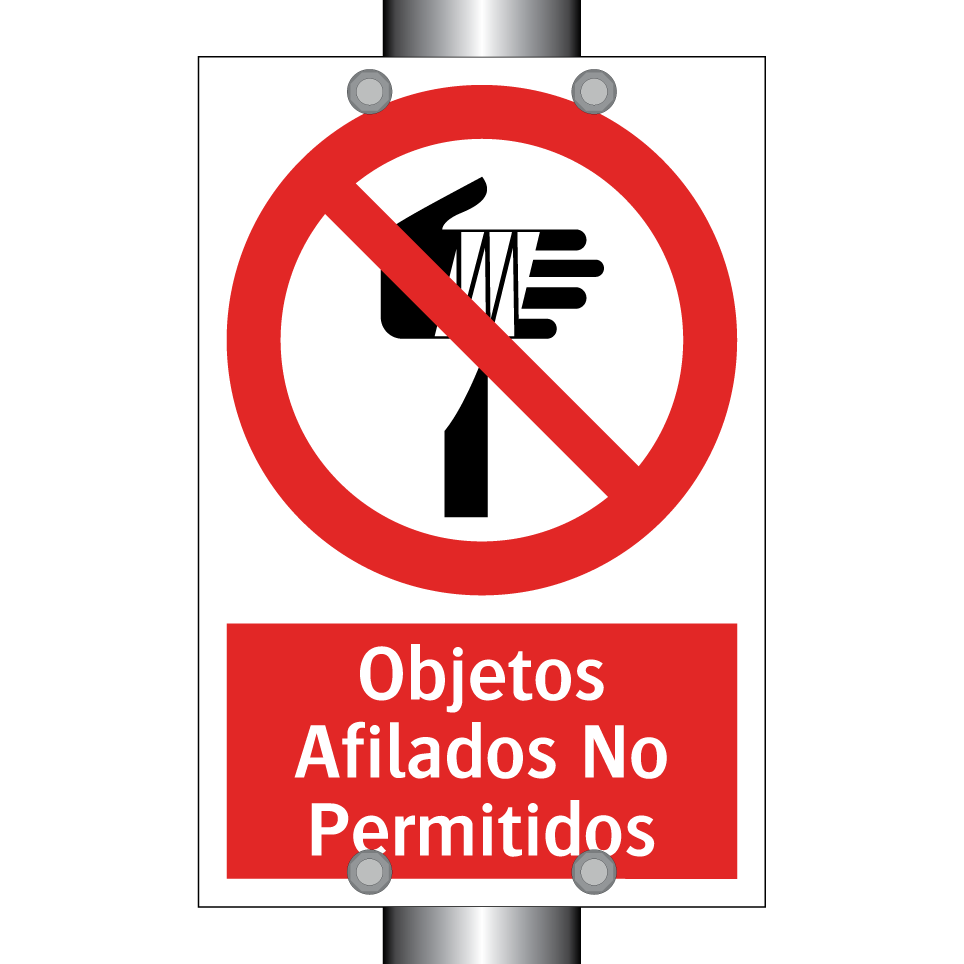 Objetos Afilados No Permitidos