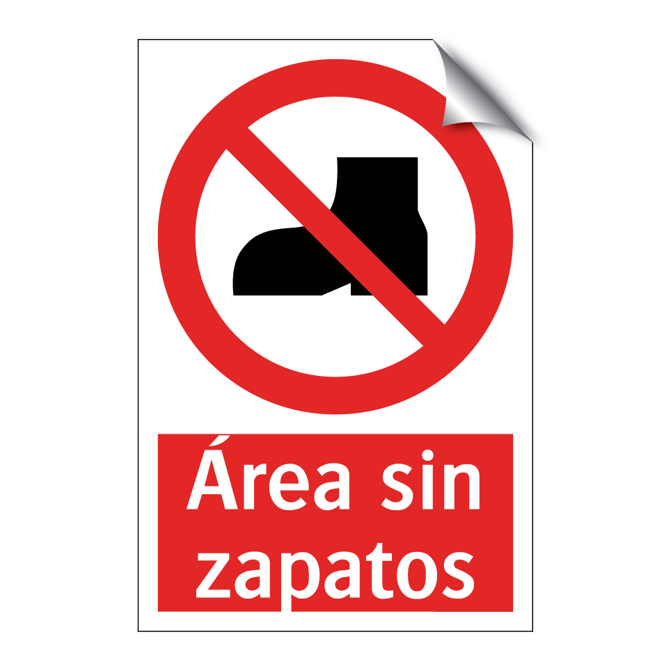 Área sin zapatos