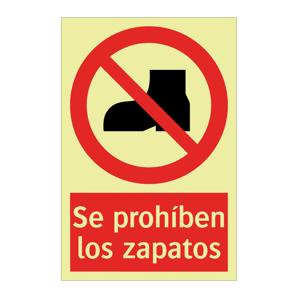 Se prohíben los zapatos