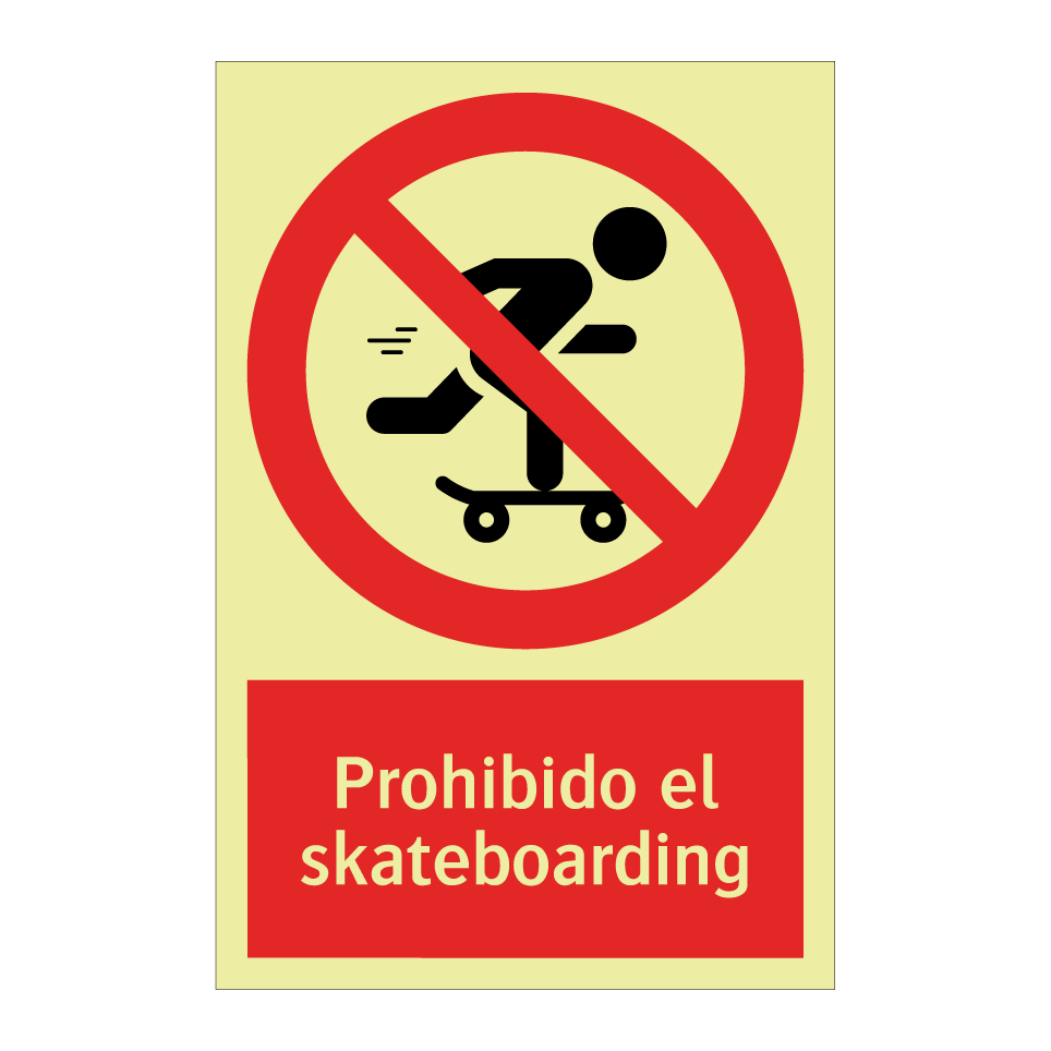 Prohibido el skateboarding