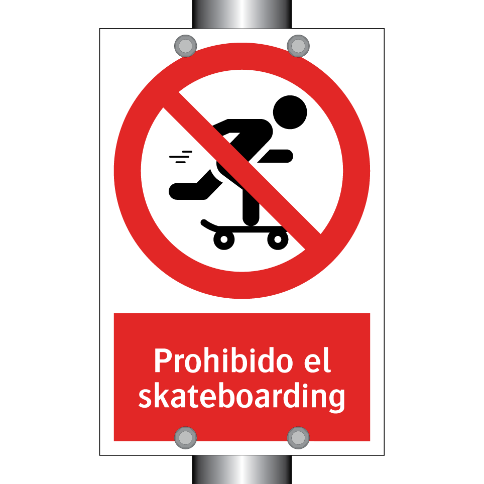 Prohibido el skateboarding
