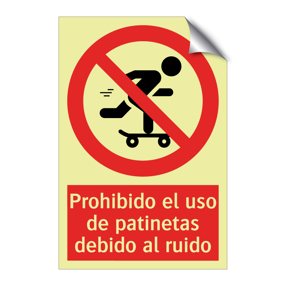 Prohibido el uso de patinetas debido al ruido