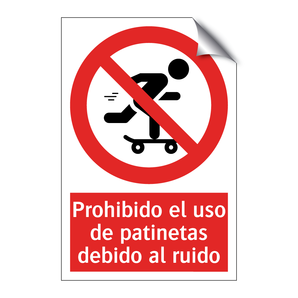 Prohibido el uso de patinetas debido al ruido