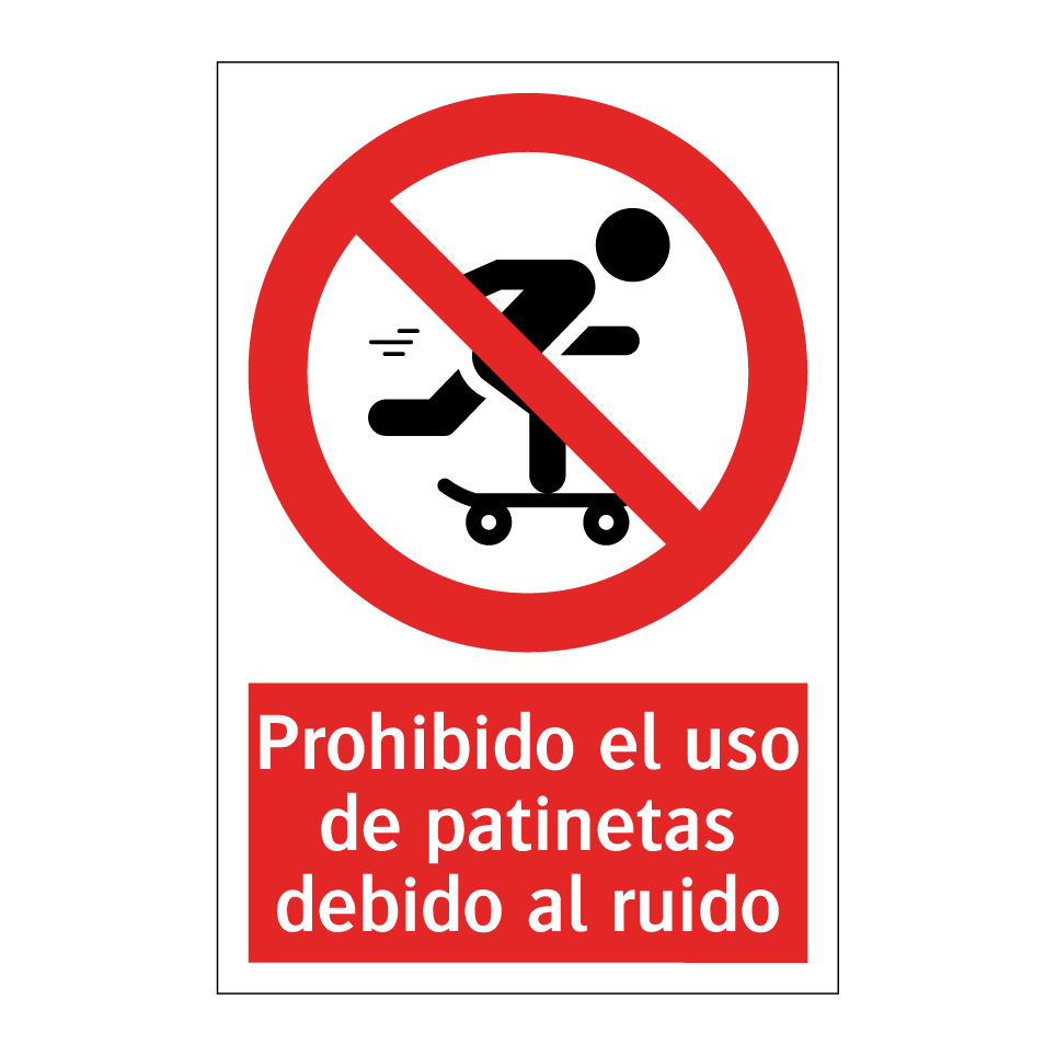 Prohibido el uso de patinetas debido al ruido