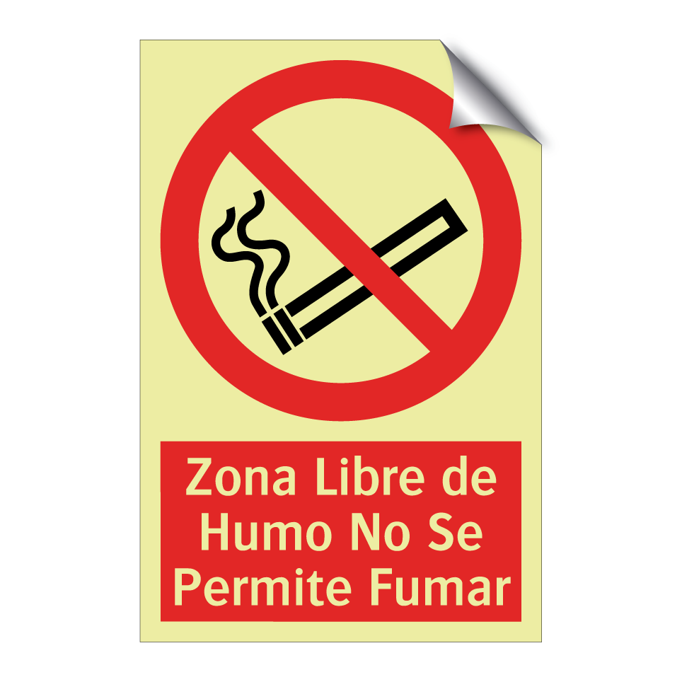 Zona Libre de Humo No Se Permite Fumar