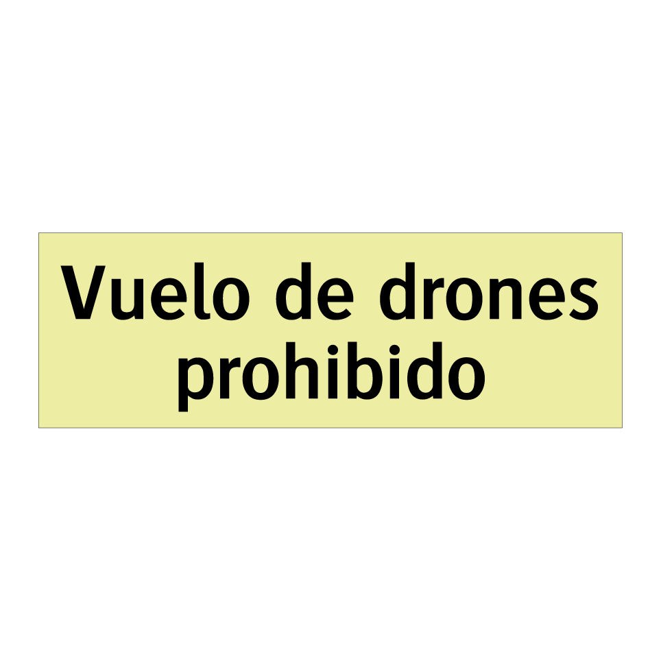 Vuelo de drones prohibido