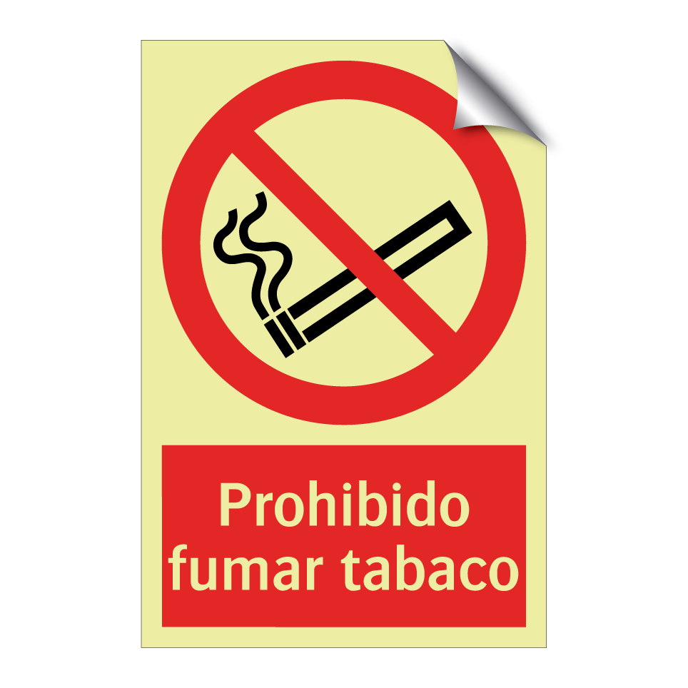 Prohibido fumar tabaco