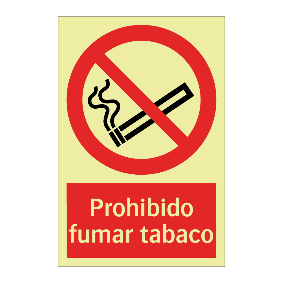 Prohibido fumar tabaco