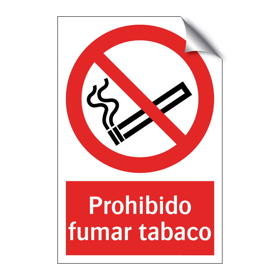 Prohibido fumar tabaco