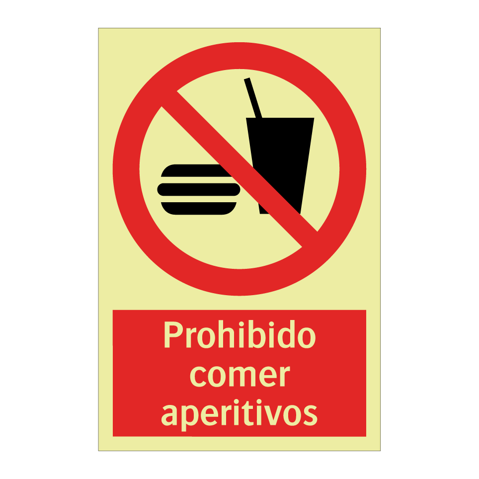 Prohibido comer aperitivos