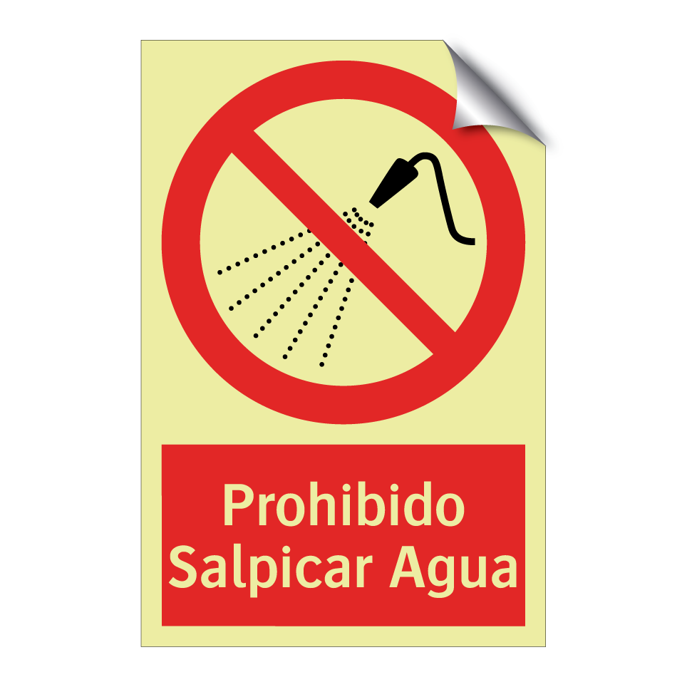 Prohibido Salpicar Agua