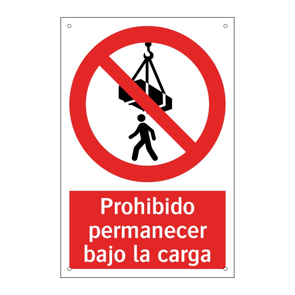 Prohibido permanecer bajo la carga