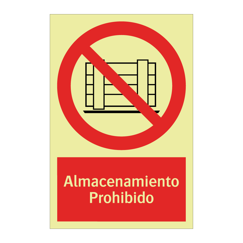 Almacenamiento Prohibido