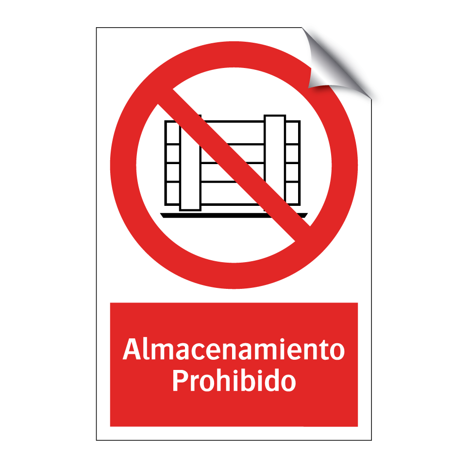 Almacenamiento Prohibido
