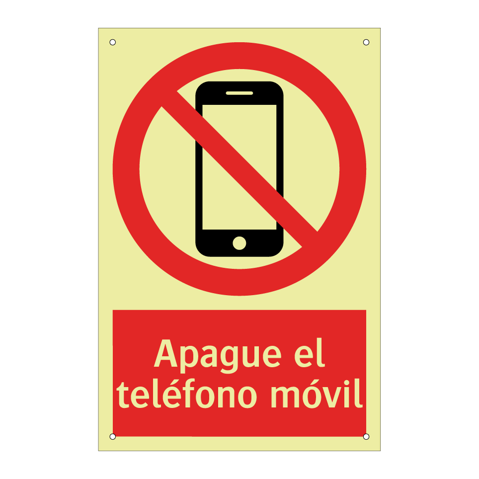 Apague el teléfono móvil
