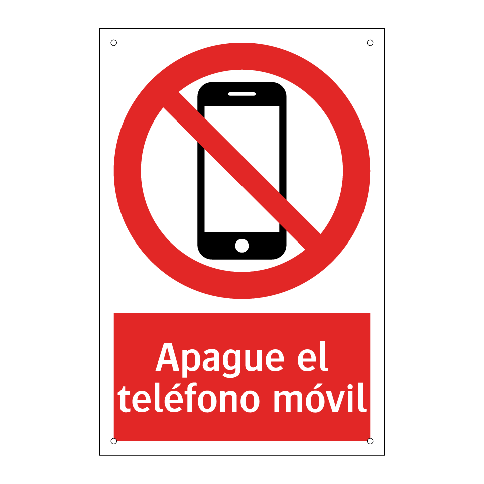 Apague el teléfono móvil