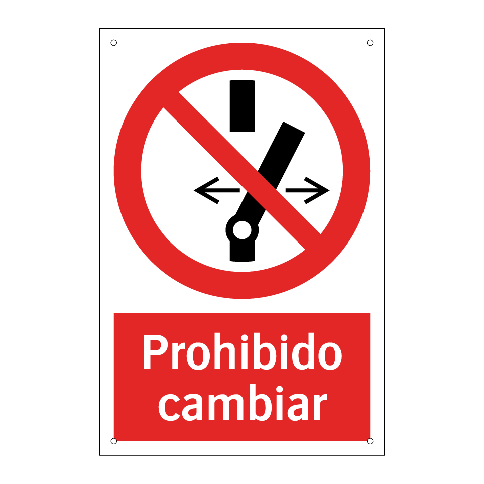 Prohibido cambiar