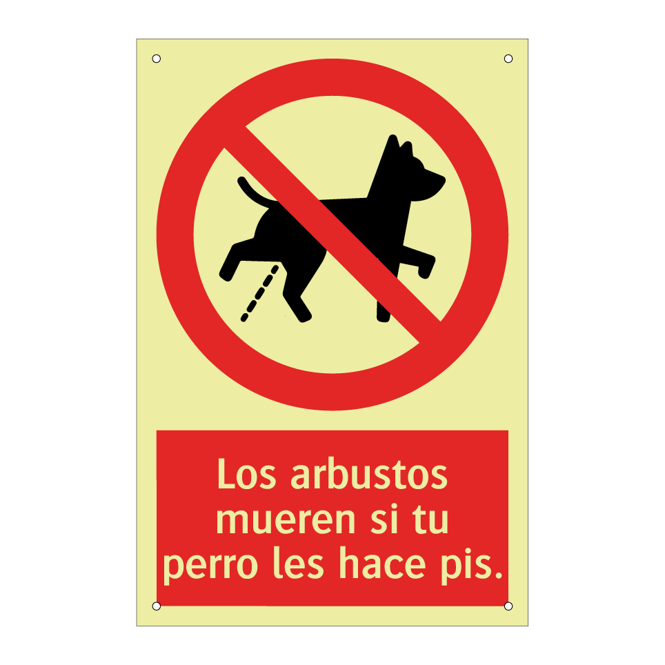 Los arbustos mueren si tu perro les hace pis.