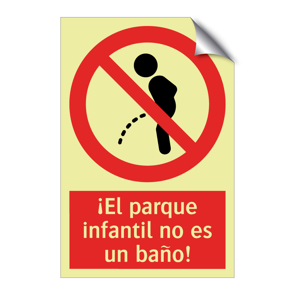 ¡El parque infantil no es un baño!