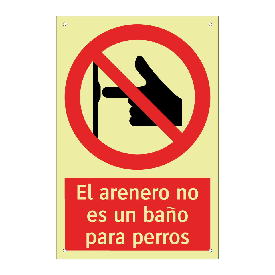 El arenero no es un baño para perros