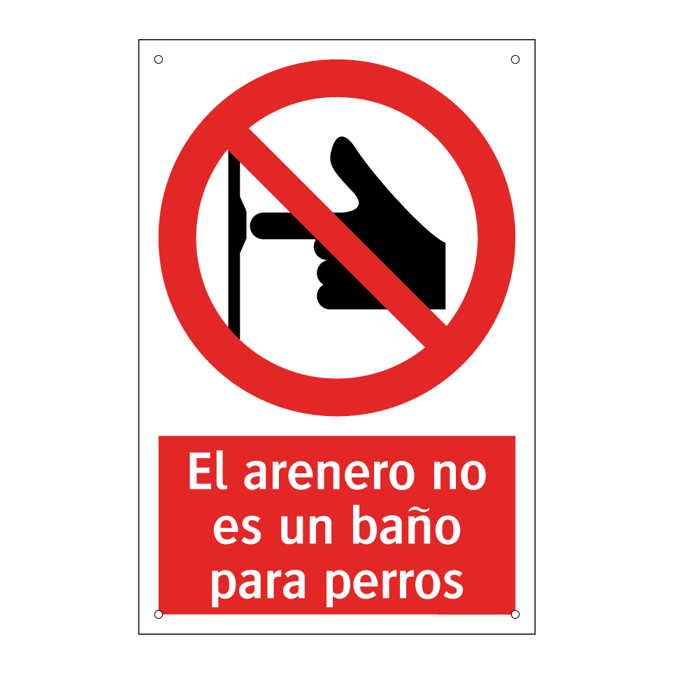 El arenero no es un baño para perros