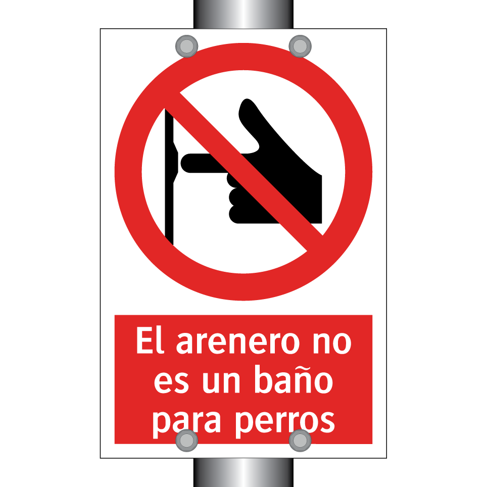 El arenero no es un baño para perros