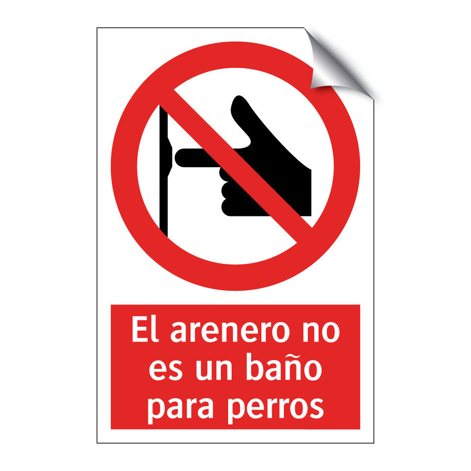 El arenero no es un baño para perros
