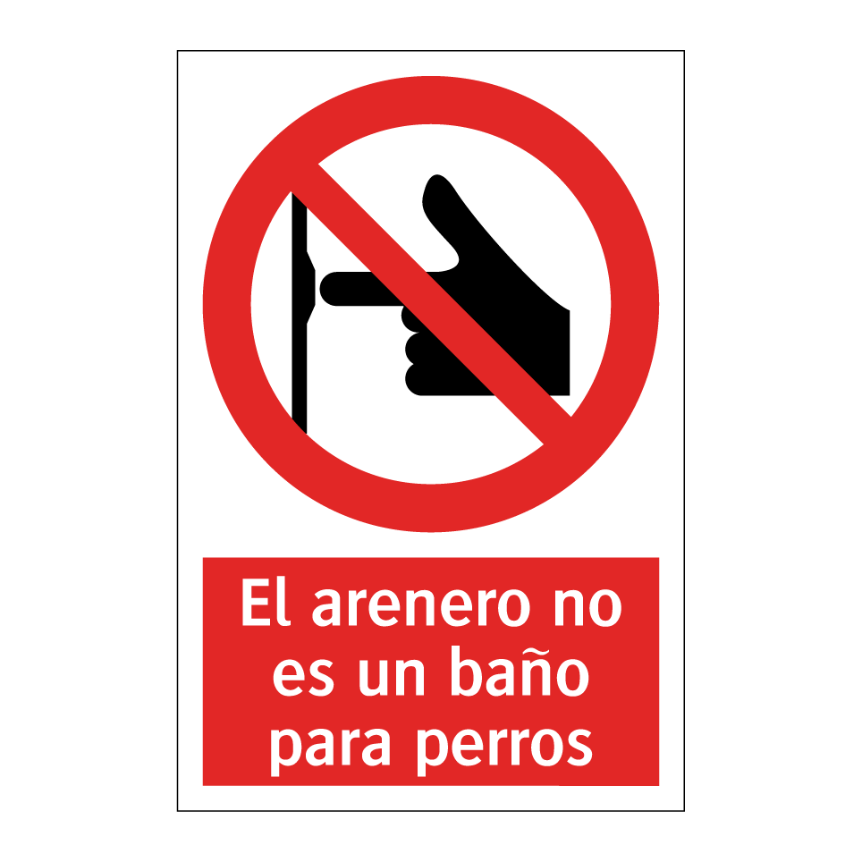 El arenero no es un baño para perros