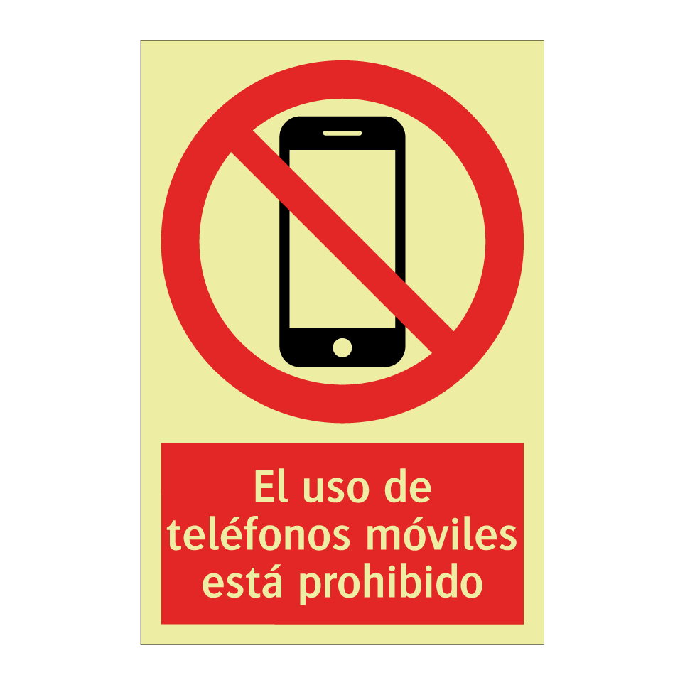 El uso de teléfonos móviles está prohibido